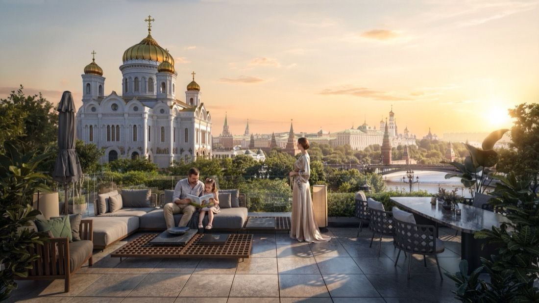 Le Dôme, Москва — архитектурная визуализация для ЛСР, кадр 2
