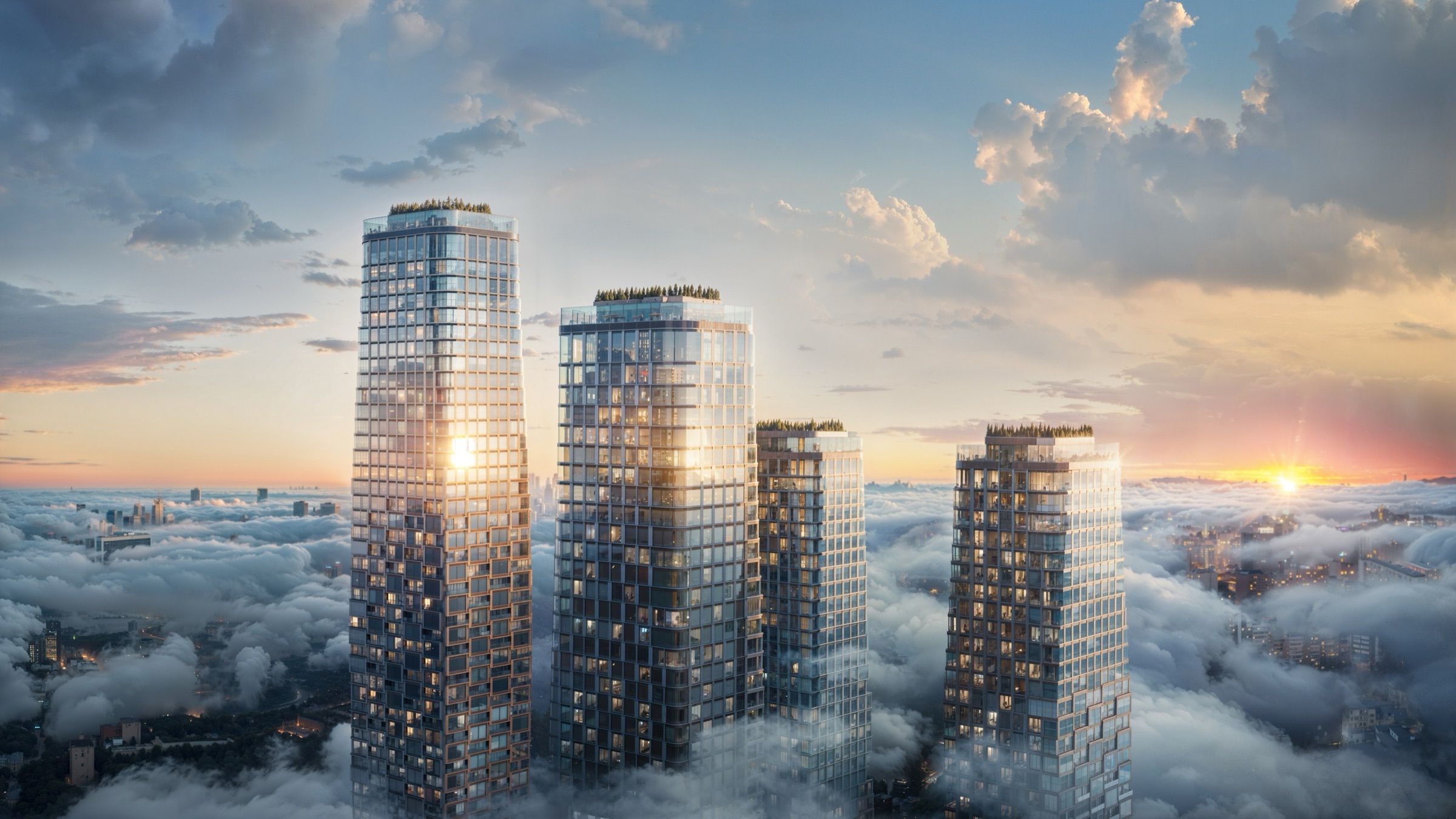 Ривер Парк Кутузовский, Москва — архитектурная 3D-визуализация для AEON, кадр 1